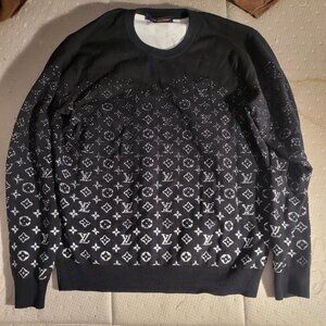 Mens Louis Vuitton Monogram Degrade Knit Sweater L